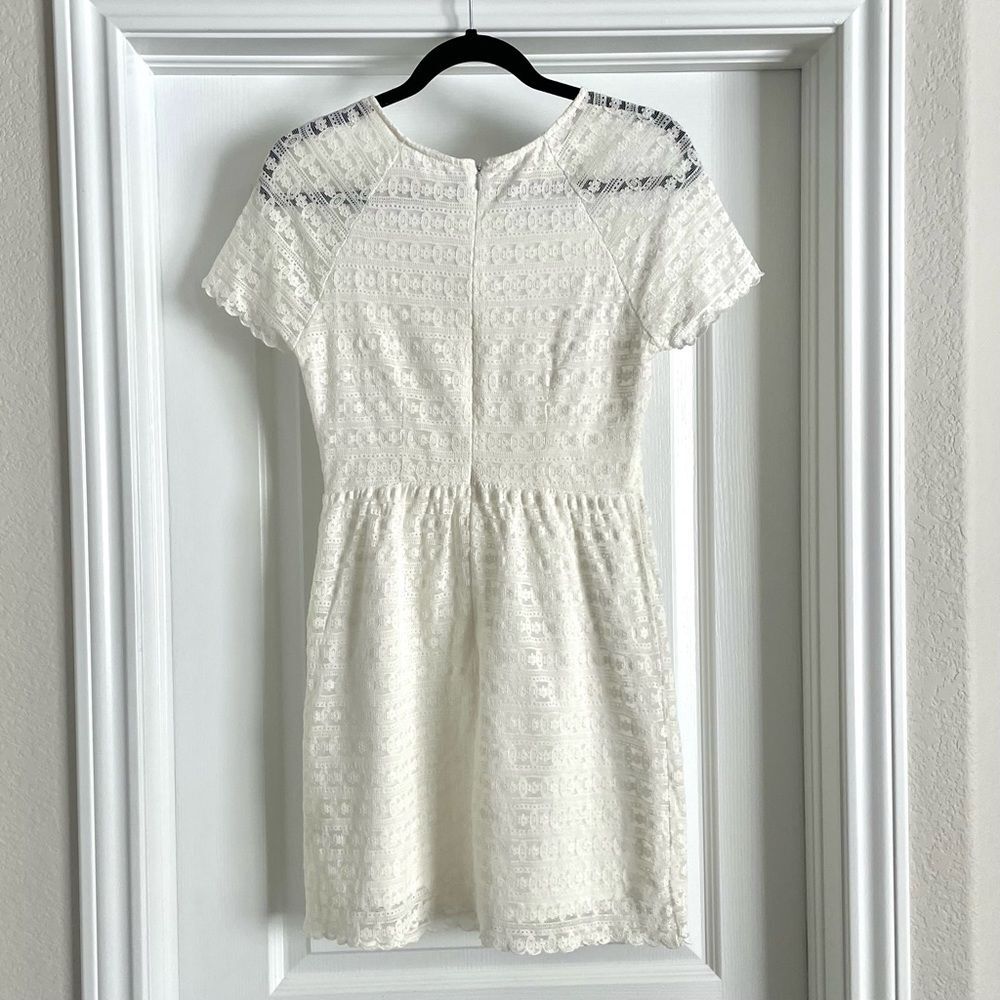 Free People Candy Ivory Lace Vintage Inspired Mini Dress - Picture 5 of 14